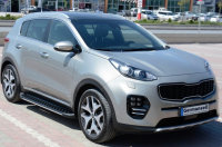 Running Boards suitable for Kia Sportage 4 from 2015 Olympus black with T&Uuml;V