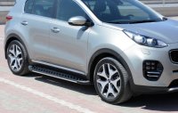 Running Boards suitable for Kia Sportage 4 from 2015 Olympus black with T&Uuml;V
