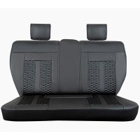 Seat covers for Mercedes Benz GL from 2006 bis 2012 in black white model Bangkok