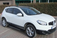 Trittbretter passend f&uuml;r Nissan Qashqai 2007-2013 Olympus Schwarz mit T&Uuml;V