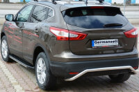 Trittbretter passend f&uuml;r Nissan Qashqai Bj 2014-2021 Olympus Schwarz mit ABE