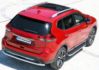 Running Boards suitable for Nissan X-Trail  2014-2022 Hitit chrome with T&Uuml;V