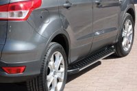 Running Boards suitable for Nissan X-Trail 2007-2014 Olympus black with T&Uuml;V