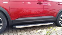 Running Boards suitable for Opel Grandland X from 2017 Hitit chrome with T&Uuml;V