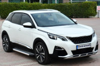 Running Boards suitable for Peugeot 3008 from 2016 Olympus chrome with T&Uuml;V