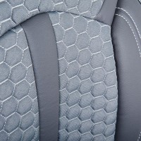 Seat covers for Skoda Oktavia from 2012 in dark grey model Bangkok