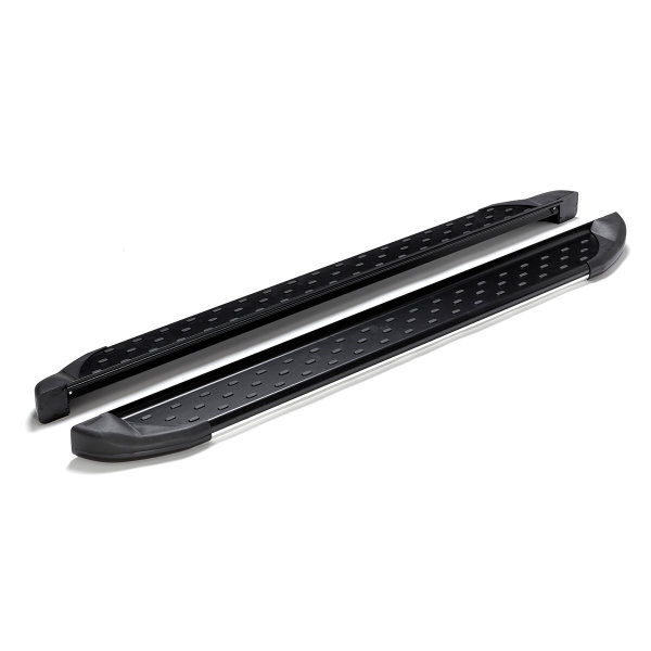 Running Boards suitable for Suzuki SX 4 S Cross from 2013 Olympus black with T&Uuml;V