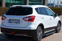 Trittbretter passend f&uuml;r Suzuki SX 4 S-Cross ab 2013 Olympus Schwarz mit ABE