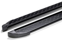 Running Boards suitable for VW Caddy from 2003 Olympus black with T&Uuml;V