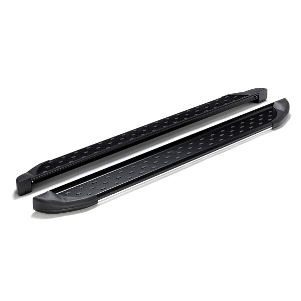 Trittbretter passend f&uuml;r VW Tiguan 2007-2015 Olympus Schwarz mit ABE