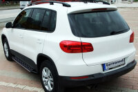 Trittbretter passend f&uuml;r VW Tiguan 2007-2015 Olympus Schwarz mit ABE