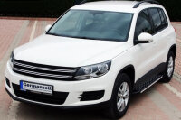 Trittbretter passend f&uuml;r VW Tiguan 2007-2015 Olympus Schwarz mit ABE