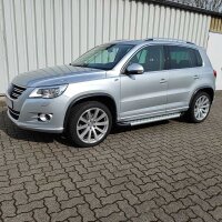 Running Boards suitable for VW Tiguan 2007-2015 Olympus chrome with T&Uuml;V