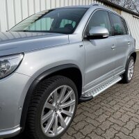 Running Boards suitable for VW Tiguan 2007-2015 Olympus chrome with T&Uuml;V