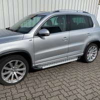 Running Boards suitable for VW Tiguan 2007-2015 Olympus chrome with T&Uuml;V