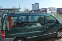 Roof Rails suitable for Mercedes Vito W638 from 1996 - 2003 aluminum high gloss polished