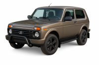 Frontschutzb&uuml;gel in Schwarz Lada 4x4 Niva / Taiga /...
