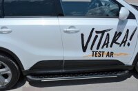 Trittbretter passend f&uuml;r Suzuki Vitara ab 2015 Olympus Schwarz mit T&Uuml;V