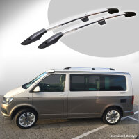 Roof Rails suitable for VW Camper California long (T5 T6 und T6.1) from 2003 aluminum high gloss polished