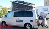 Dachreling passend f&uuml;r VW Camper California lang (T5 T6 und T6.1) ab Bj. 2003 Alu Schwarz