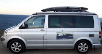 Roof Rails suitable for VW Camper California short (T5 T6 und T6.1) from 2003 aluminum high gloss polished