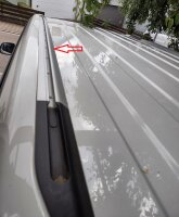 Roof Rails suitable for VW Camper California short (T5 T6 und T6.1) from 2003 aluminum high gloss polished