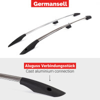 Roof Rails suitable for Toyota Proace L1 from 2016 aluminum high gloss polished