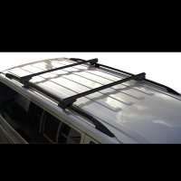 Roof racks Mitsubishi Outlander 2007 to 2012 made of aluminum in black 130cm