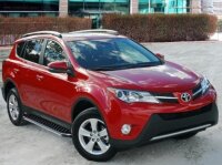 Running Boards suitable for Toyota RAV4 2016-2018 Olympus black with T&Uuml;V