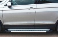 Running Boards suitable for VW Tiguan  2016-2024 Olympus chrome with T&Uuml;V