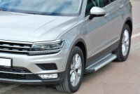 Running Boards suitable for VW Tiguan  2016-2024 Olympus chrome with T&Uuml;V