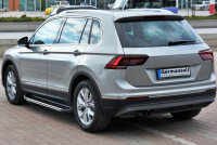 Running Boards suitable for VW Tiguan  2016-2024 Olympus black with T&Uuml;V