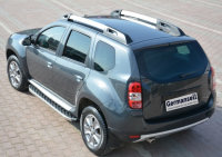 Running Boards suitable for Dacia Duster from 2018 Hitit chrome with T&Uuml;V