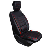 Seat covers for your Mazda BT-50 from 2006 Set Nebraska black/red