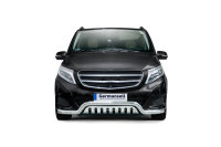 Bullbar low with plate suitable for Mercedes V-CLASS years 2014-2019