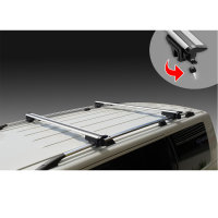 Roof rack Aero for Mercedes GLK from year of construction 2008 made of in chrome 115 cm