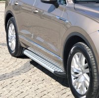 Running Boards suitable for VW Touareg 2002-2018 Olympus chrome with T&Uuml;V