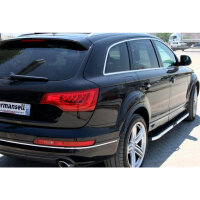 Running Boards suitable for Audi Q7 from 2005-2015 Hitit chrome with T&Uuml;V