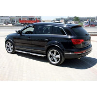 Running Boards suitable for Audi Q7 from 2005-2015 Hitit chrome with T&Uuml;V
