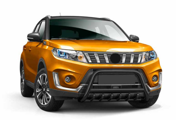 Bullbar with grille black suitable for Suzuki Vitara years from 2018