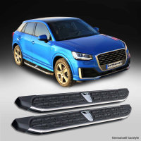 Running Boards suitable for Audi Q2 from 2016 Dakar with T&Uuml;V