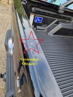 Loading sill protection for the tailgate - Ford Ranger  and Raptor from year 2012-2022