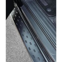 Running Boards suitable for Audi Q2 from 2016 Olympus black with T&Uuml;V
