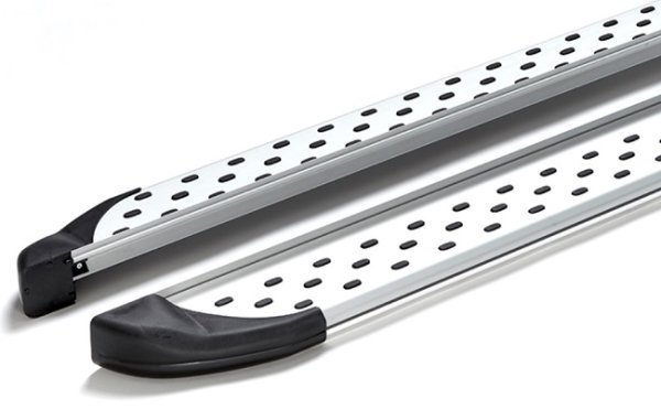 Running Boards suitable for Dacia Sandero Stepway from 2009 Olympus chrome with T&Uuml;V