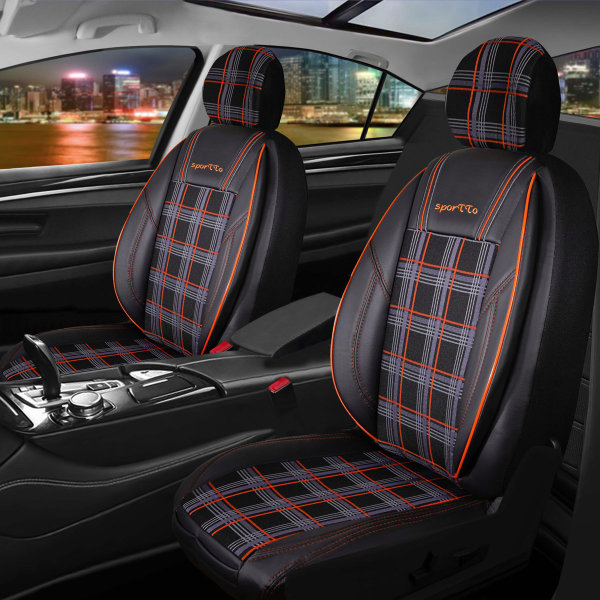 Auto Sitzbezüge Sitzauflage für Toyota Corolla Auris Yaris Aygo Schwarz Rot  1x