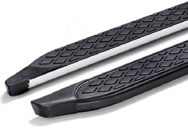 Running Boards suitable for Hyundai Santa Fe 2006-2012 Hitit black with T&Uuml;V