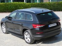 Running Boards suitable for Skoda Kodiaq from 2017 Ares black with T&Uuml;V