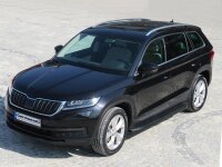 Running Boards suitable for Skoda Kodiaq from 2017 Ares black with T&Uuml;V