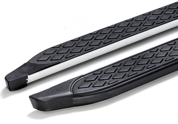 Running Boards suitable for Mercedes Benz GLK 2008-2015 Hitit black with T&Uuml;V