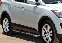 Trittbretter passend f&uuml;r Hyundai Santa Fe 2012-2018 Hitit Schwarz mit T&Uuml;V